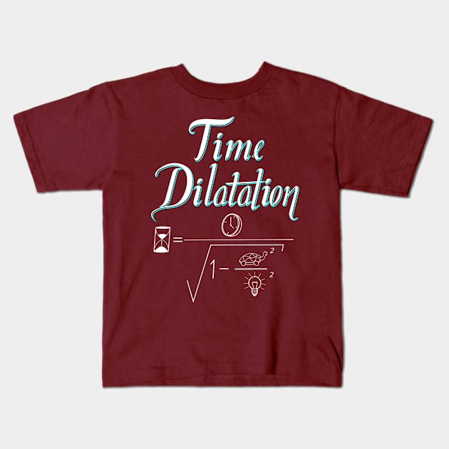 Time Dilatation Kids T-Shirt by Javisolarte